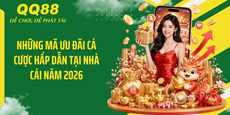 QQ88 Cuunda ⭐️ Link Vào Nhà Cái QQ88 Mới Nhất Nhận 88K 15 Những mã ưu đãi cá cược hấp dẫn tại nhà cái năm 2026